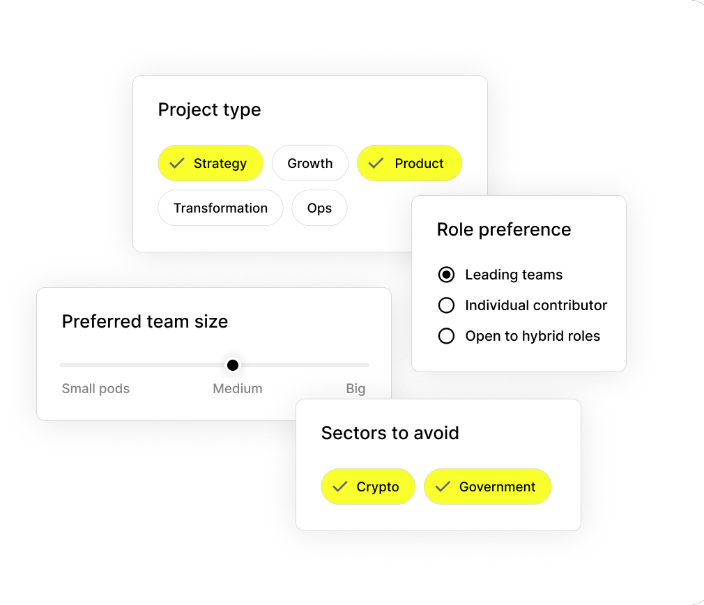 Preference Controls